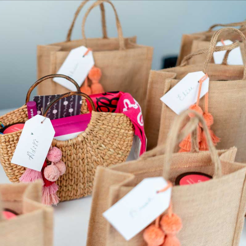 Small jute discount bags for gifts