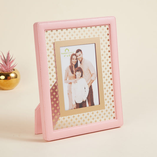 Pink Printed Glass Photo Frame