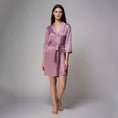 Load image into Gallery viewer, Oyster Pink Premium Satin Robe
