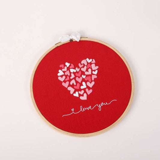 Heart Embroidery Hoop