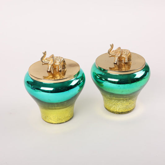 Green Chrome Jars