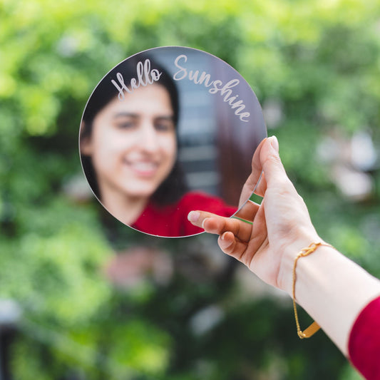 Personalised Round Mirror Magnet