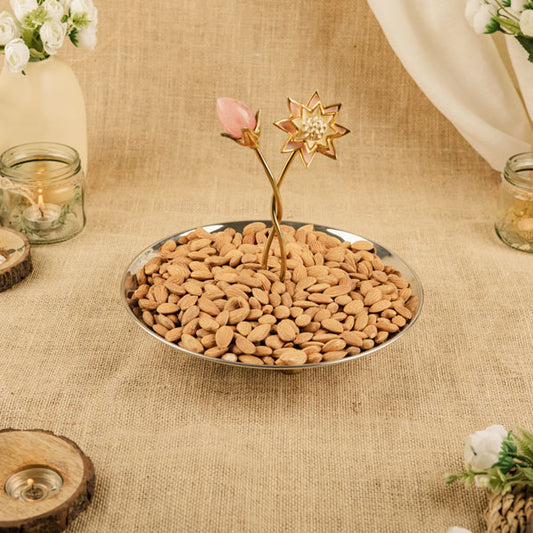 Silver Dry Fruit Platter