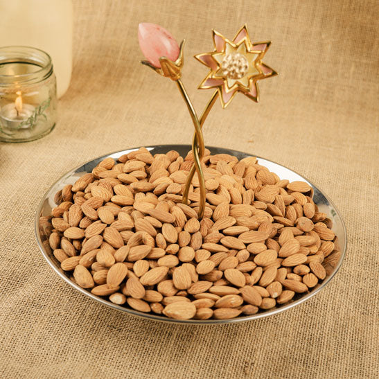 Silver Dry Fruit Platter