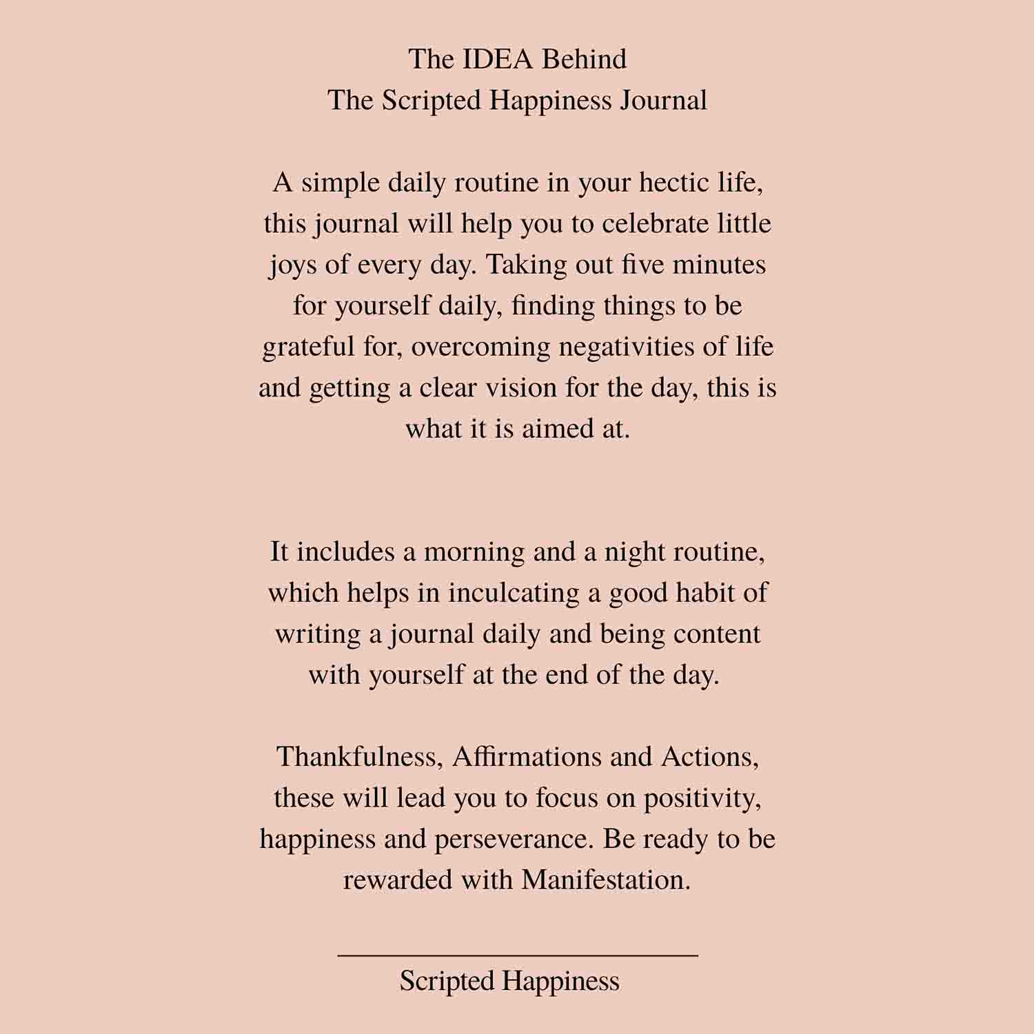 Scripted Happiness Journal