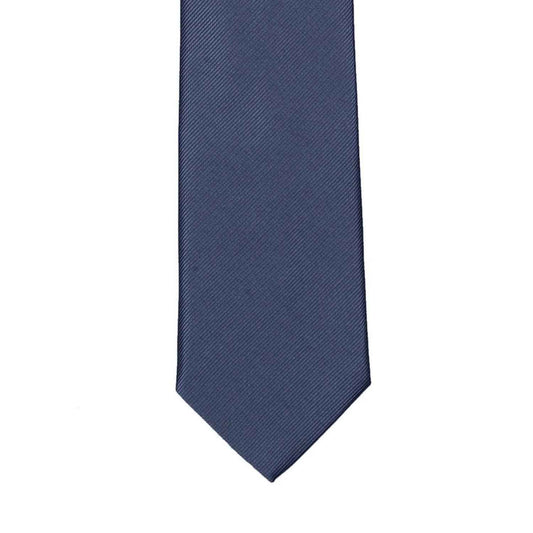 Grey Solid Neck Tie