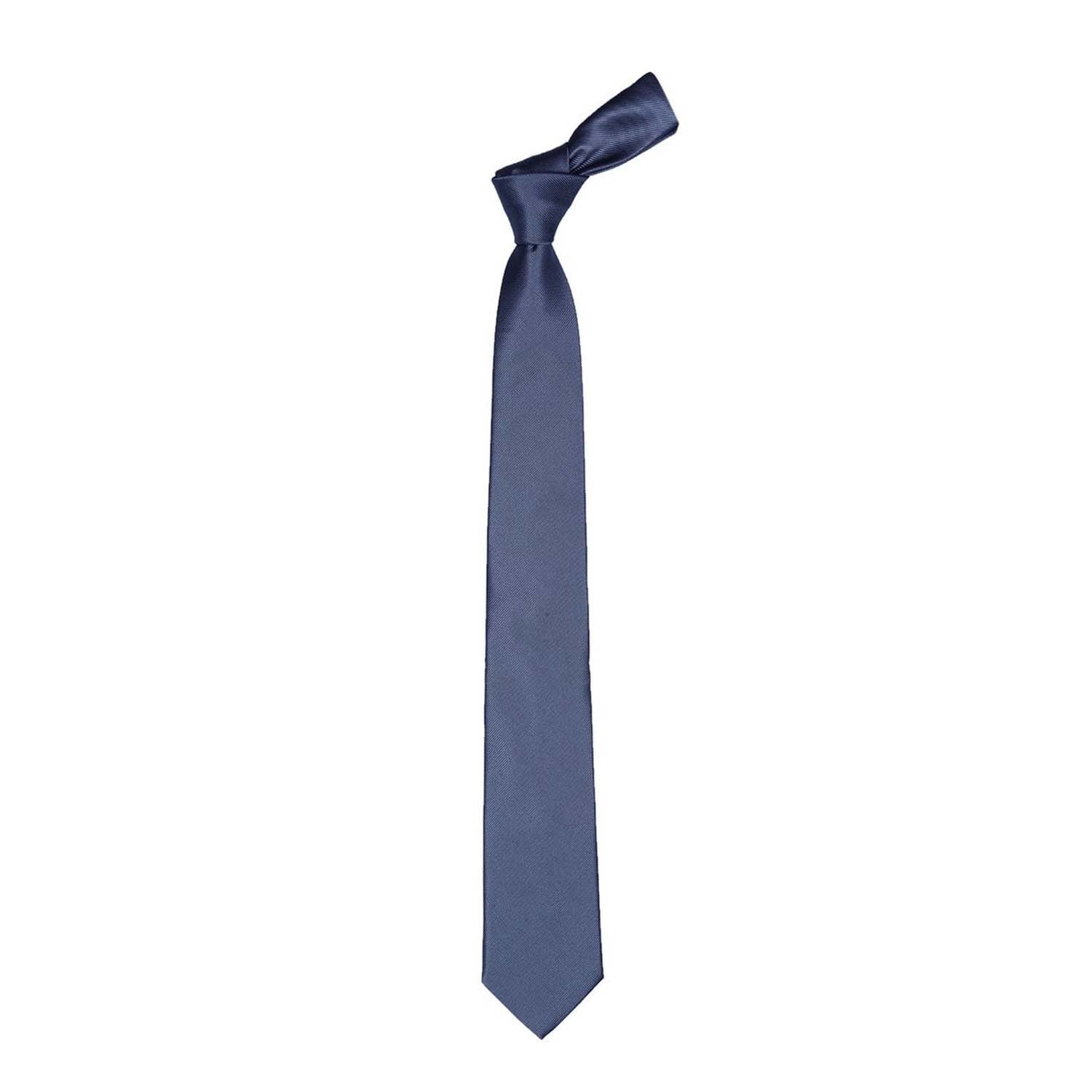 Grey Solid Neck Tie