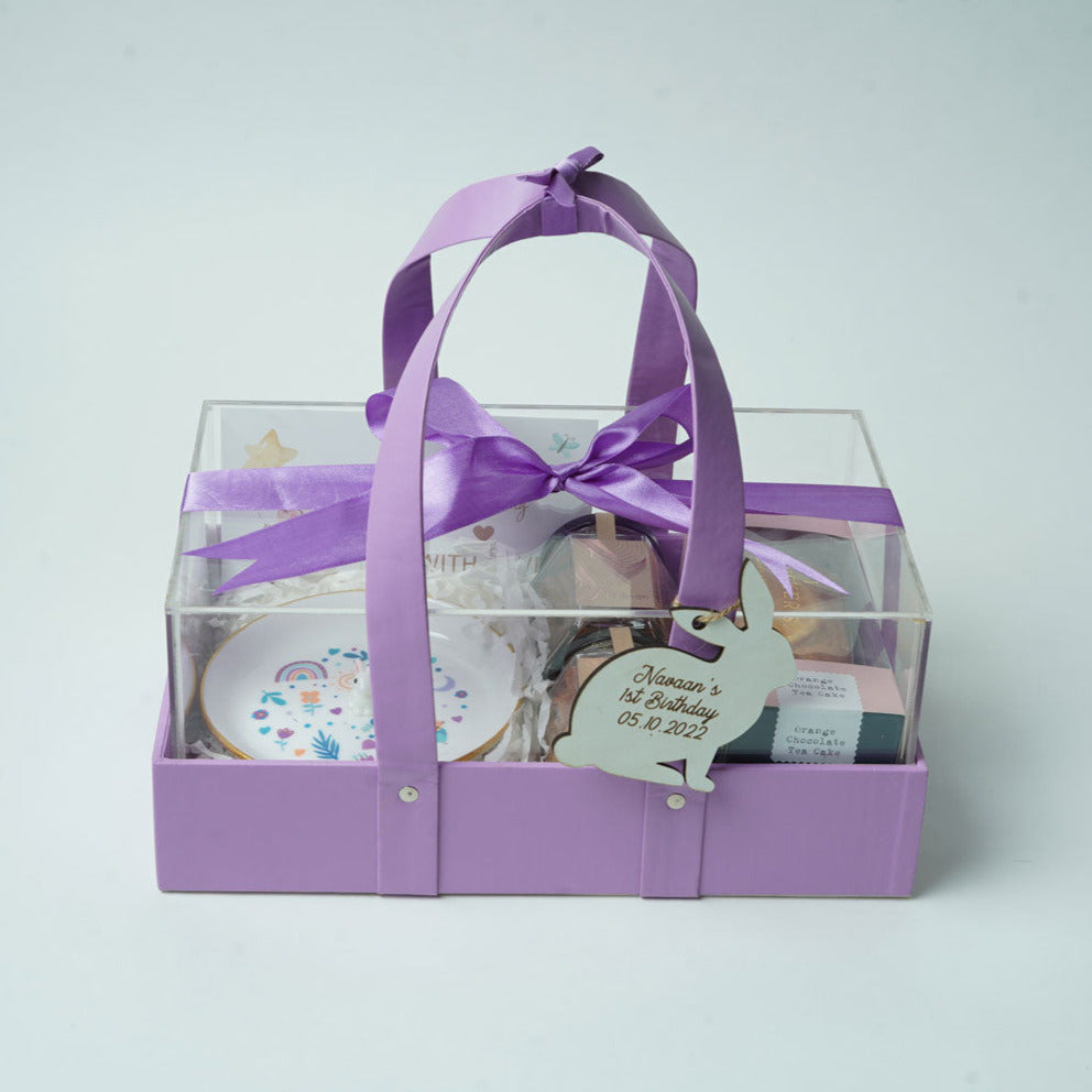 Plush Purple Hamper