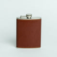 Load image into Gallery viewer, Tan Leather Hip Flask
