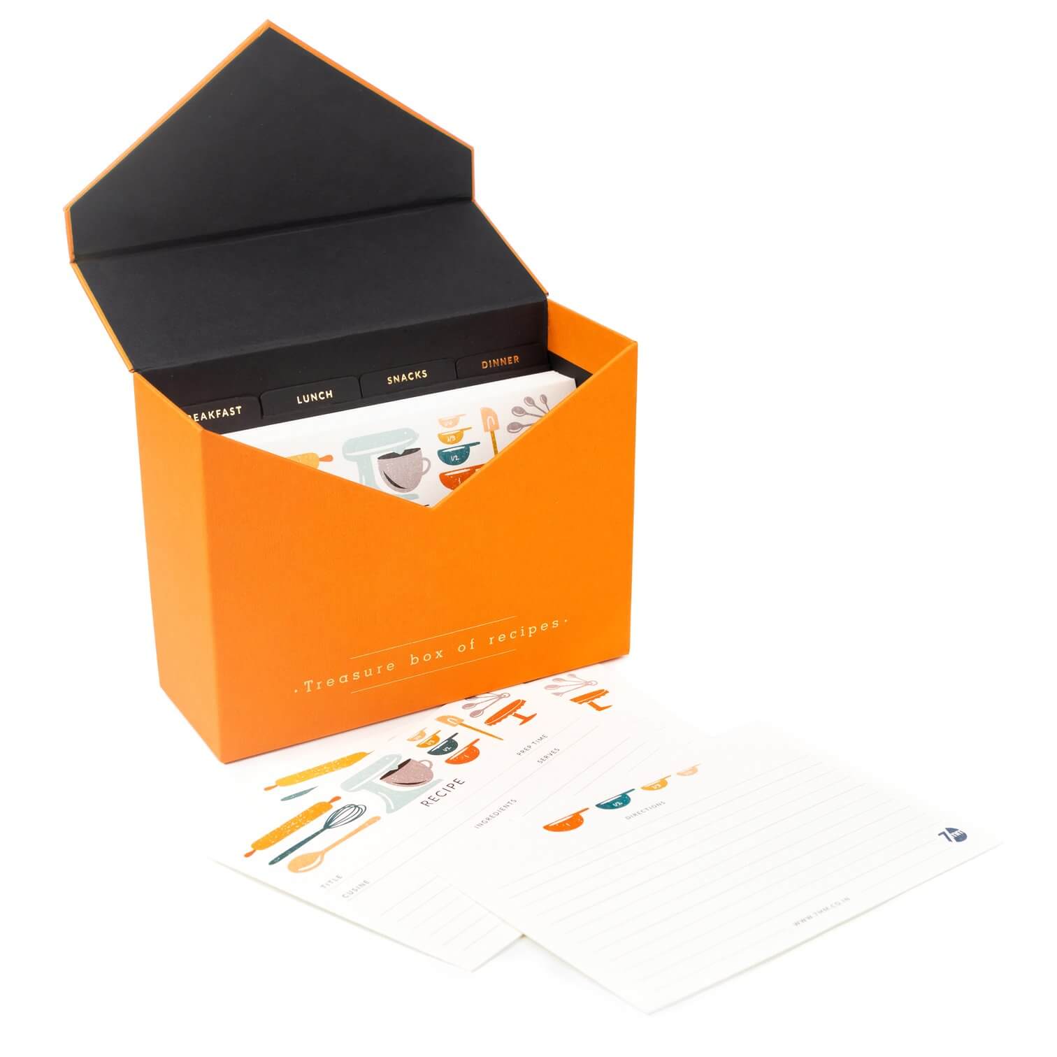 Orange Recipe Box